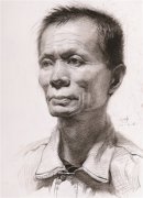 北京画室素描头像中年男士范画赏